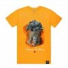 New Arrivals Hasta Muerte (gold “money Bag On Fire T-shirt)