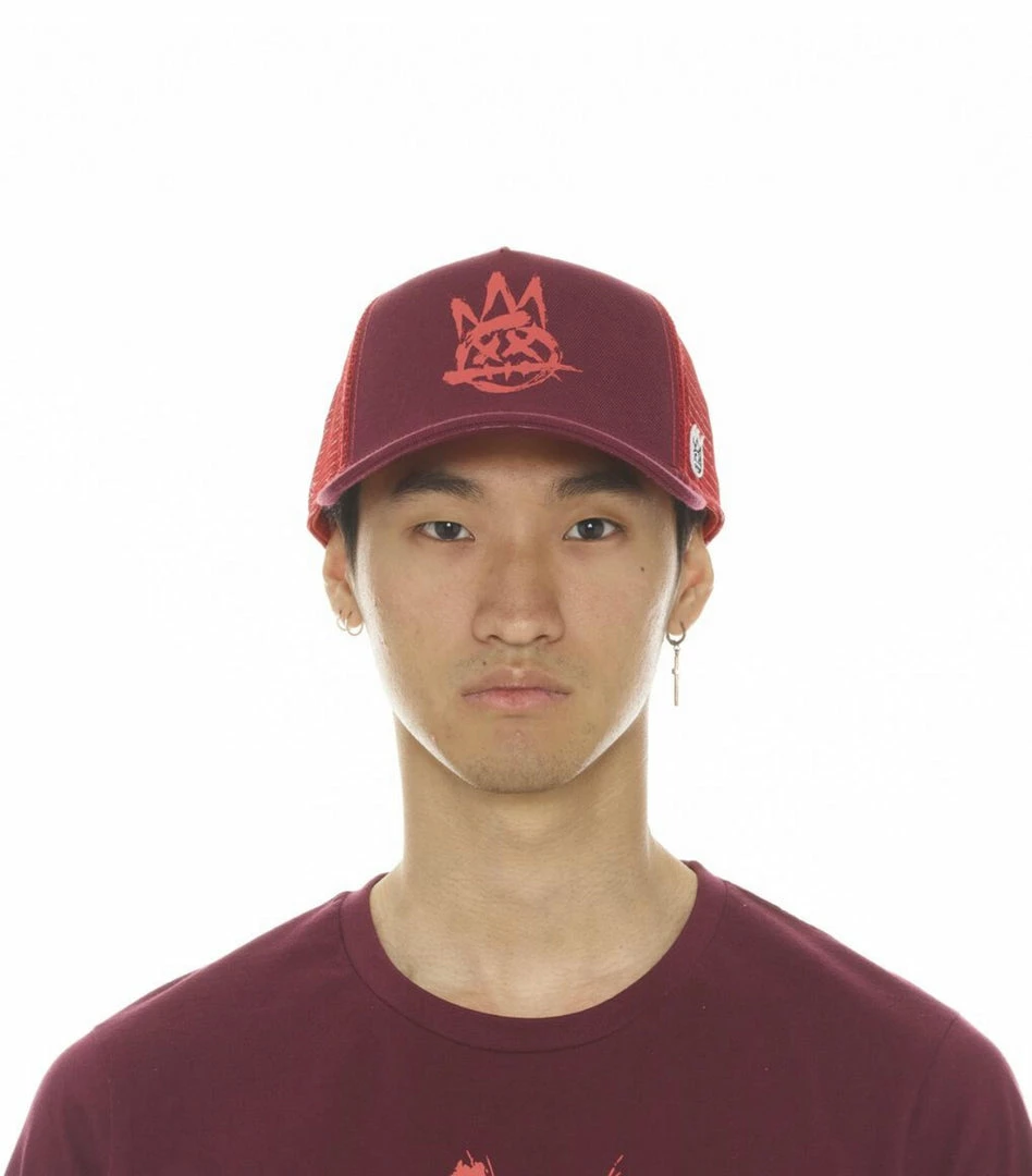 Cult Of Individuality (beet Red Trucker Brushed Logo Mesh Hat) New Arrivals 3 Cult Of Individuality (beet Red Trucker Brushed Logo Mesh Hat) New Arrivals