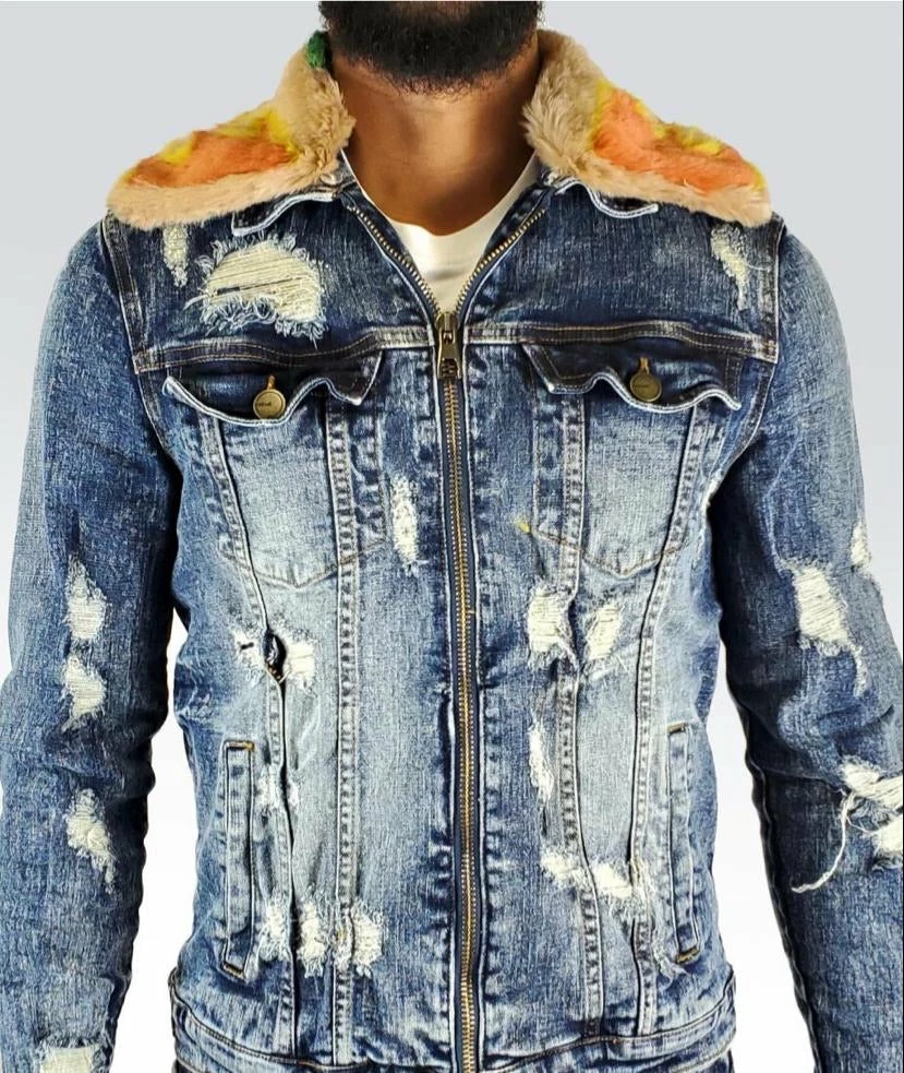 Preme Denim (blue/sand Cut Wash Jacket) New Arrivals 3 Preme Denim (blue/sand Cut Wash Jacket) New Arrivals