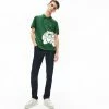 Lacoste Men's Oversized Crocodile Print Polo Shirt