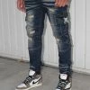 New Arrivals Reelistik Nyc (Blue/sand Cut Wash Jeans )
