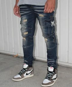 New Arrivals Reelistik Nyc (Blue/sand Cut Wash Jeans )