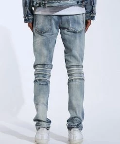 Crysp Denim (blue Skywalker Biker Jean -6)