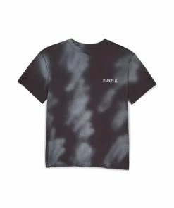 New Arrivals Purple Brand ( Black Jersey Bleached T-shirt)