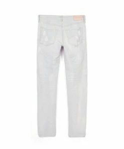 Purple Brand (cream Sprayed Reflective Paint Jean)