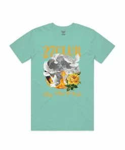 27club 27 Club (sea Green “full Moon T-shirt) New Arrivals
