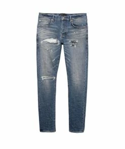 Purple Brand (blue Indigo Reflective Repair Jean) New Arrivals