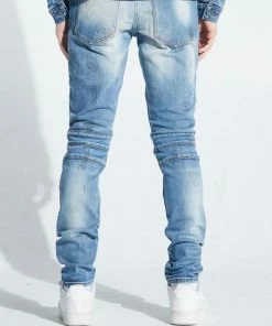 Crysp Denim (blue Biker Wash Jean -110)