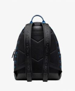 Mcm (black Stark In Color Splash Logo Leather Backpack) New Arrivals