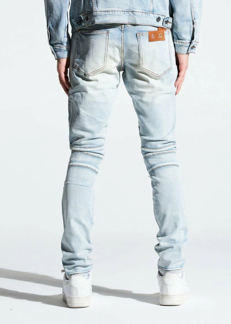 Crysp Denim (light Blue Biker Wash Jeans) 5 Crysp Denim (light Blue Biker Wash Jeans)
