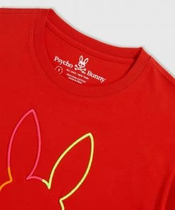 Psycho Bunny (red Spice Mens Leo Bunny T-shirt)