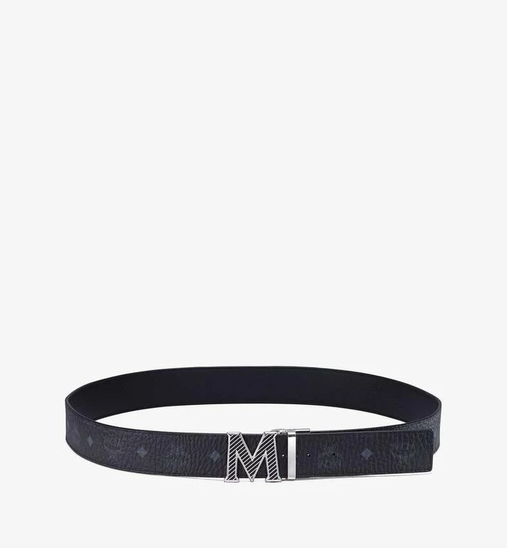 New Arrivals Mcm (black Claus Oblique M Reversible Belt 1.5" In Visetos) 5 New Arrivals Mcm (black Claus Oblique M Reversible Belt 1.5" In Visetos)