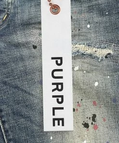 New Arrivals Purple Brand (blue Vintage Indigo Repair Dirty Paint Jean)