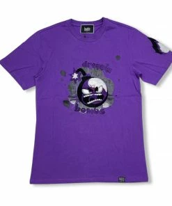 Denimicity (men’s Purple “droppin Bombs T-shirt) New Arrivals