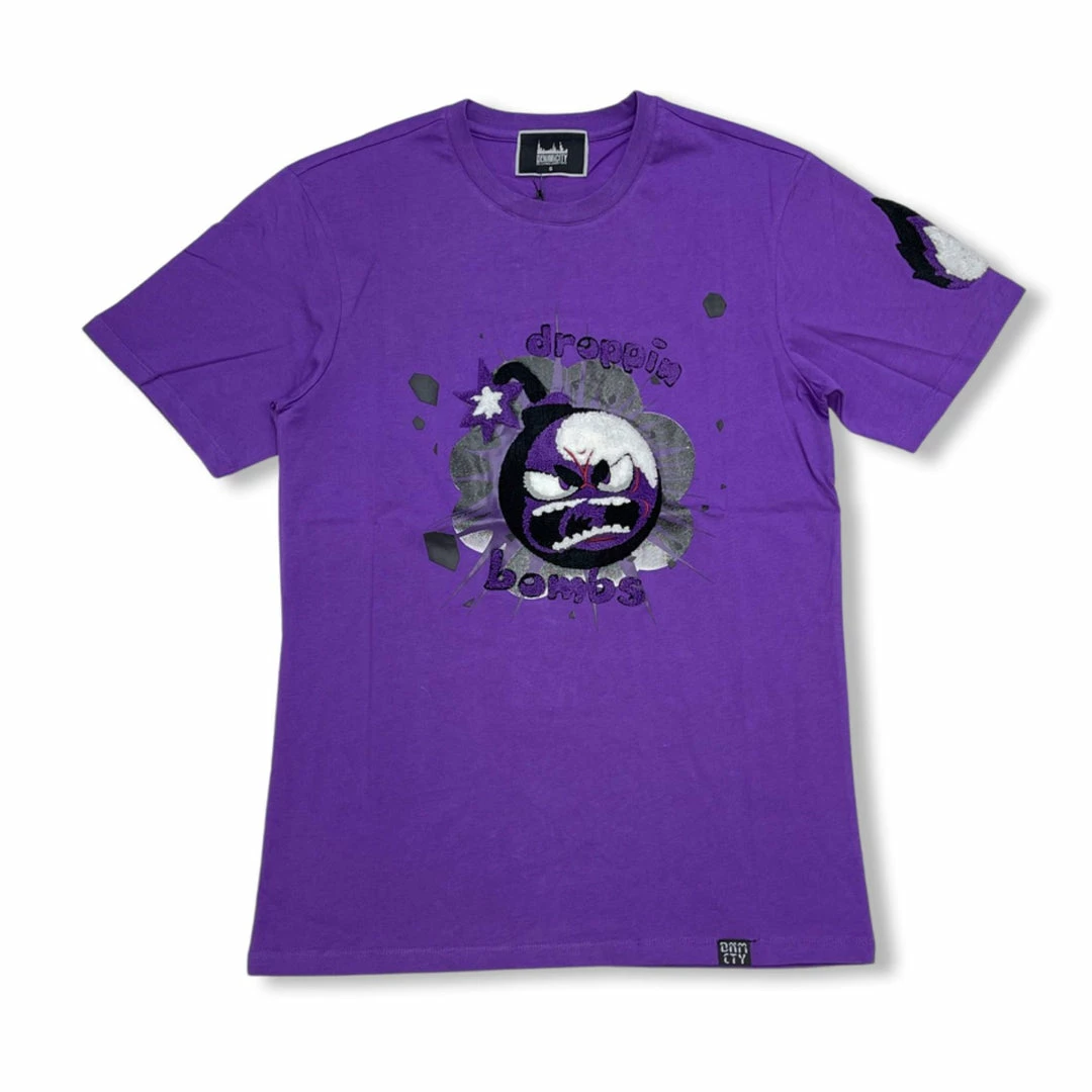 Denimicity (men’s Purple “droppin Bombs T-shirt) New Arrivals 3 Denimicity (men’s Purple “droppin Bombs T-shirt) New Arrivals