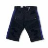 Focus (black/Royal Blue Cut Biker Crystal Stripe Short)