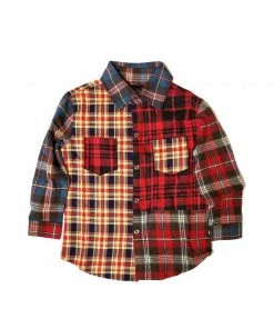 Kleep (kids Red Long Sleeve Button Down ) New Arrivals