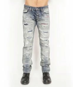Cult Of Individuality (light Blue /multi Cut Wash Jean)
