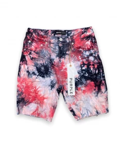 Purple Brand (red Black Tie Dye Jacquard Monogram Short)