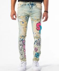 Sugarhill Sugar Hill (blue Cloud Wash “hellcat Jean) New Arrivals