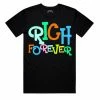 New Arrivals Rich Forever (black Crewneck T-shirts)