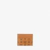 New Arrivals Mcm (cognac Card Case In Visetos Original)