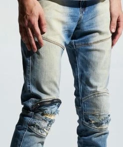 Crysp Denim (sand/blue Cut Wash Jeans) New Arrivals