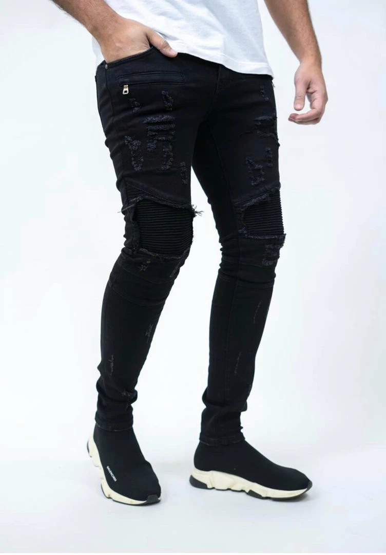 Damati Denim (black Biker Prem Stretch Jean -16) New Arrivals 4 Damati Denim (black Biker Prem Stretch Jean -16) New Arrivals
