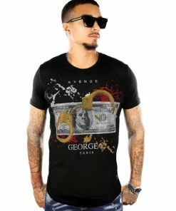 Avenue George (black/gold Crewneck T-shirts )