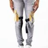 SERENEDE New Arrivals Serenade (grey/yellow Cargo Jean)