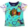 Elite Denim (kids Girls Purple/turquoise T-shirt) New Arrivals