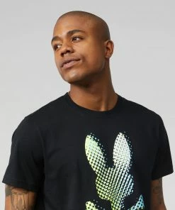 Psycho Bunny (mens Black Hindes Graphic T-shirt) New Arrivals