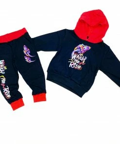 BKYS (kids Red “watch Me Rise Jogging Set)