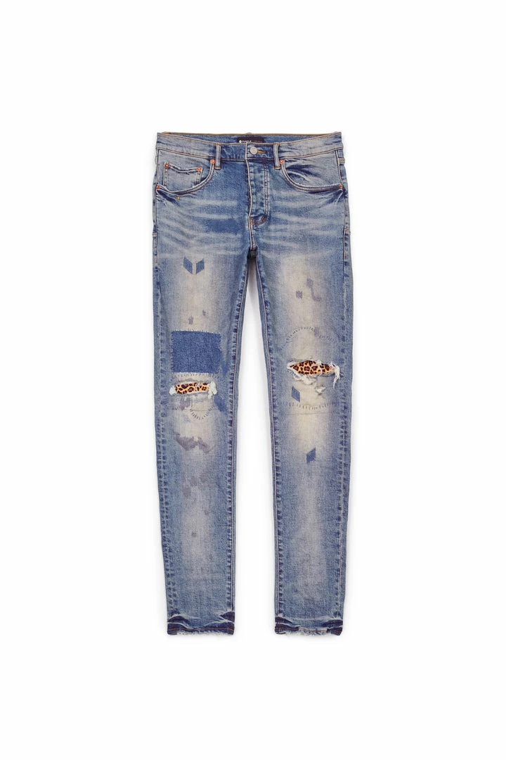 Purple Brand (mid Blue Indigo Animal Repair Jean) 3 Purple Brand (mid Blue Indigo Animal Repair Jean)