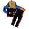 Elite Denim (kids Blue/orange Furry Denim Set)