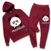 Reelistik Nyc (burgundy Panda Jogging Set)