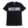 Moschino (black Jesey T-shirt With Logo)
