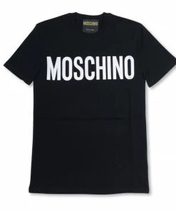 Moschino (black Jesey T-shirt With Logo)