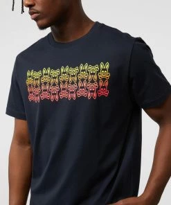 Psycho Bunny (mens Dark Navy Obey Graphic T-shirt)