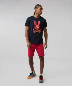 New Arrivals Psycho Bunny (mens Navy Darwin Graphic T-shirt)