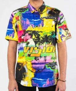 Sugarhill Sugar Hill (yellow Visions Button Up T-shirt)