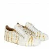 Giuseppe Zanotti (white/gold Frankie Low Top Sneaker)