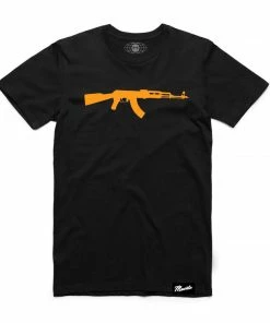 Hasta Muerte (Black/Orange AK CREWNECK T-shirts)