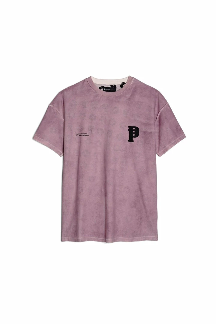 Purple Brand (orchid Spray Monogram Print T-shirt) New Arrivals 3 Purple Brand (orchid Spray Monogram Print T-shirt) New Arrivals