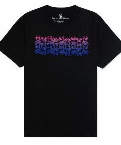 Psycho Bunny (mens Black Obey Graphic T-shirt) New Arrivals