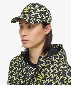 Mcm (yellow Cubic Monogram Print Cap In Recycled Nylon) New Arrivals