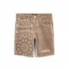 Purple Brand (corduroy Bandana Print Short)