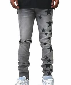 Kdnk (grey Printed Star Jean)