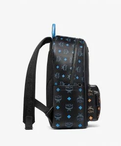 Mcm (black Stark In Color Splash Logo Leather Backpack) New Arrivals