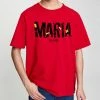 Maria By Fifty (red/yellow Crewneck T-shirt)